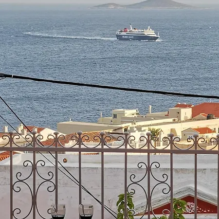 דירה Cycladic Apt For 5 Wonderful Seaview Terrace