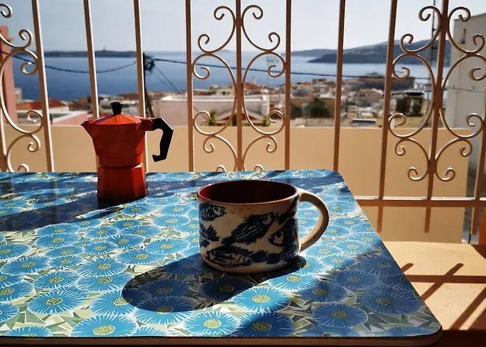 Appartamento Cycladic For 5 Wonderful Seaview Terrace Ermoupoli