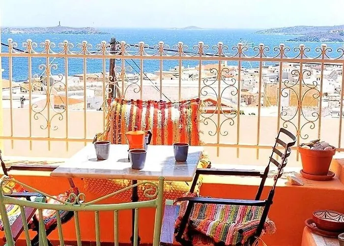 Cycladic For 5 Wonderful Seaview Terrace * Ermoupoli