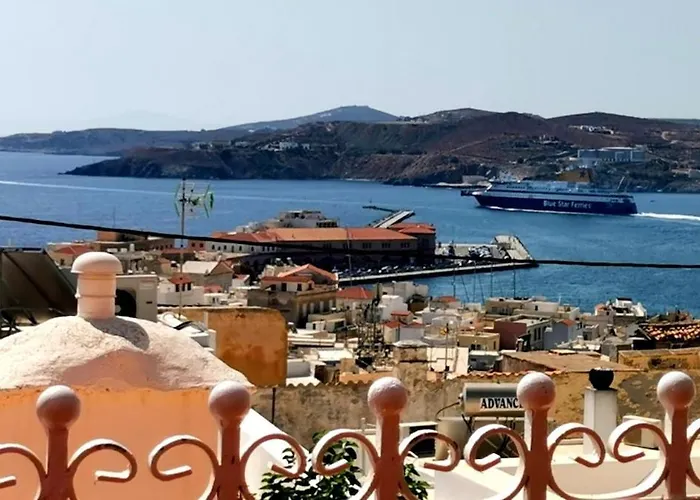 Appartamento Cycladic For 5 Wonderful Seaview Terrace Ermoupoli