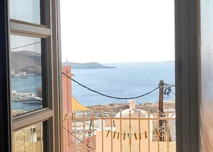 Cycladic For 5 Wonderful Seaview Terrace Ermoupoli