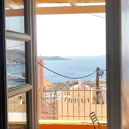 Cycladic For 5 Wonderful Seaview Terrace Ermoupoli
